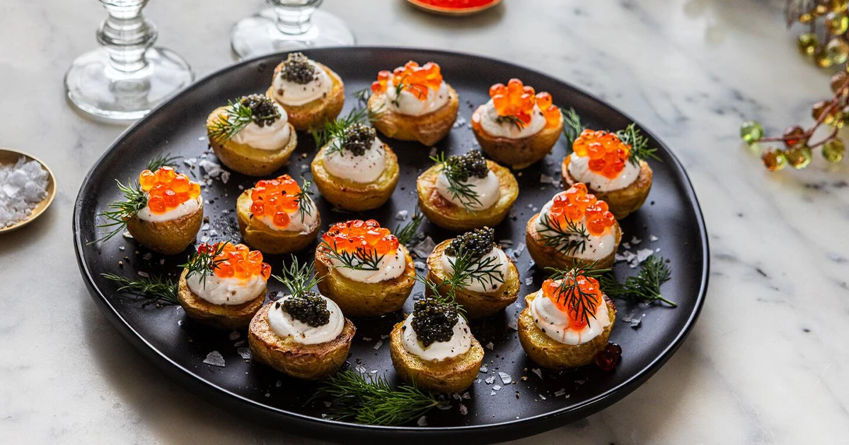 Caviar-Topped Appetizers